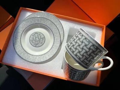 wholesale quality hermes set of 2 mugs and saucers mosaique model no. 1